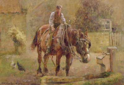 The Drinking Trough by Frederick William Jackson